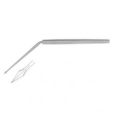Politzer Tympanum Needle Needle Horizontal Stainless Steel, 16 cm - 6 1/4"